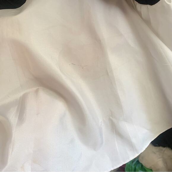 VTG Dave & Johnny 1980s Prom Dress Mesh Neckline Oversized Bow 9/10 JR HOCO Prom - Picture 14 of 15